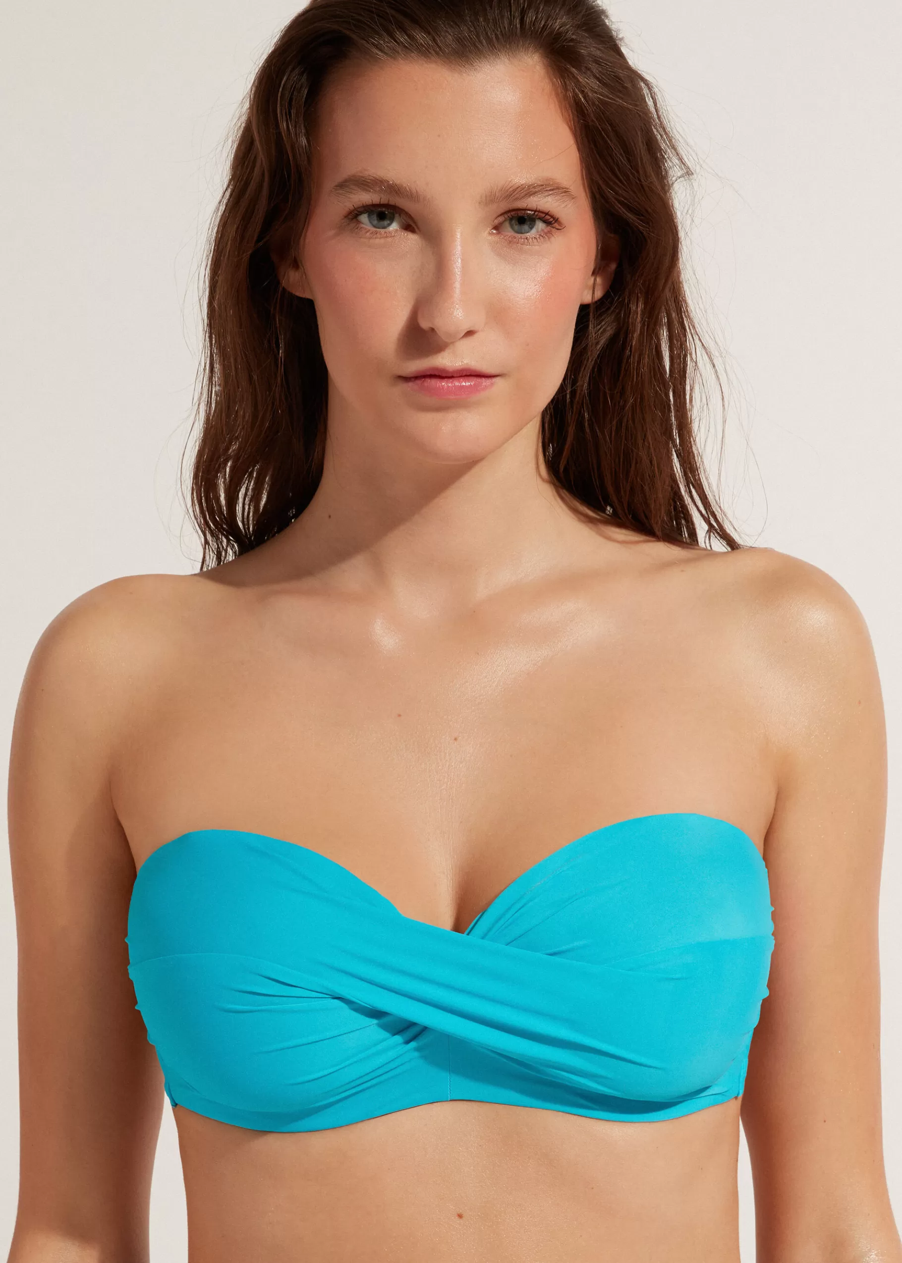 Flash Sale Padded Bandeau Bikini Top Indonesia Women Bikini