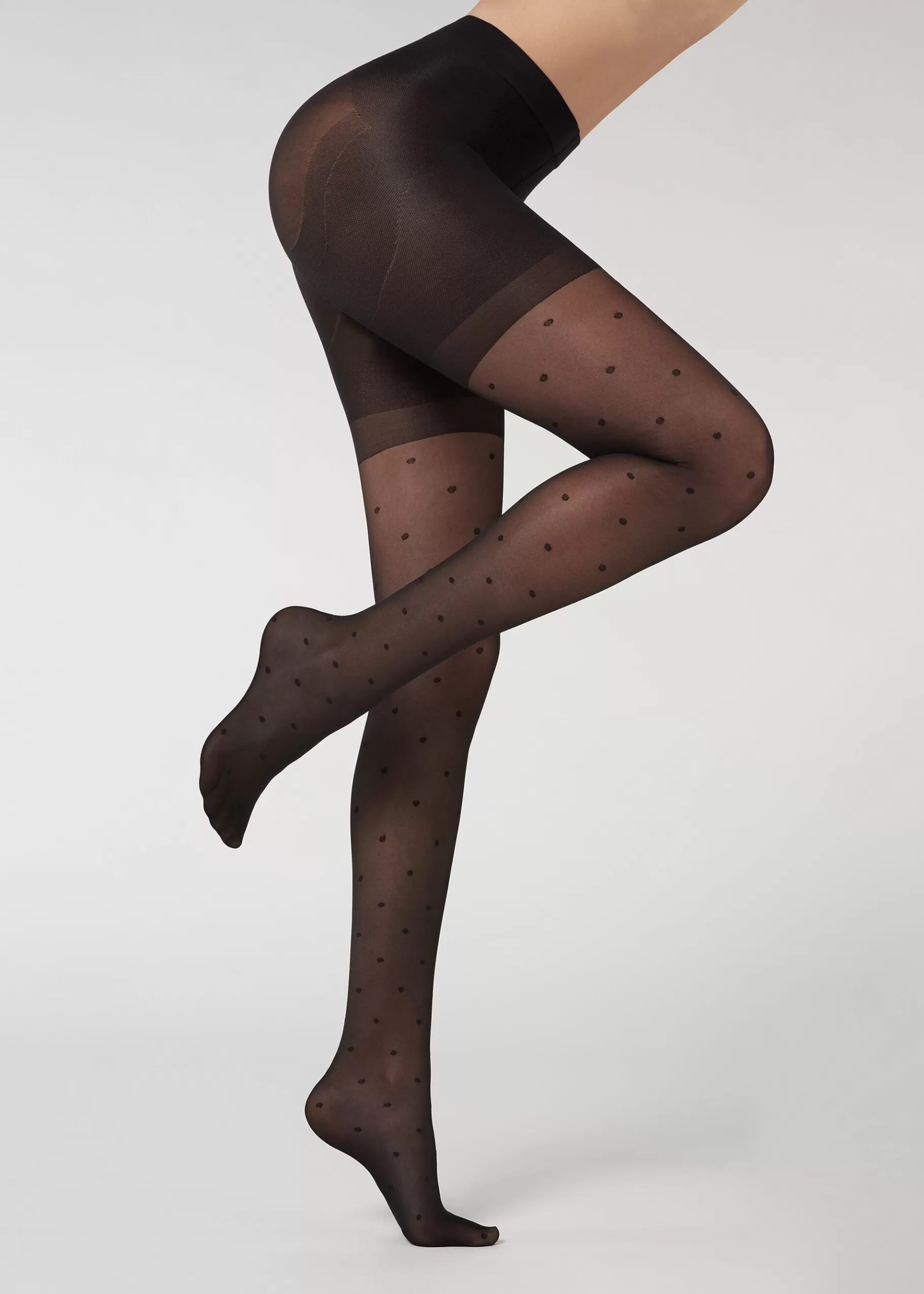Hot Polka Dot Total Shaper Tights Women Sheer Tights