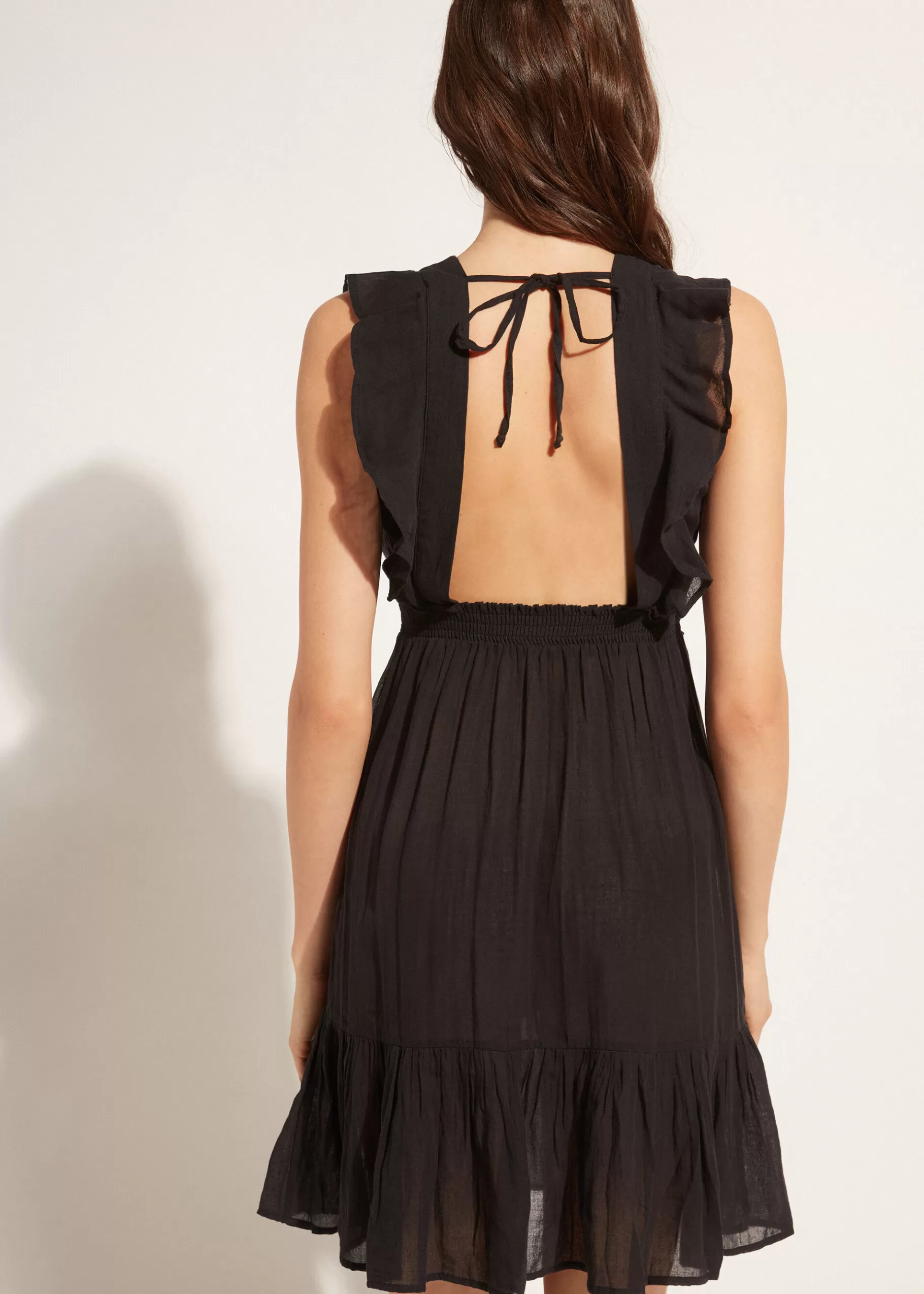 Store Ruffle Passementerie Short Dress Women Beachwear