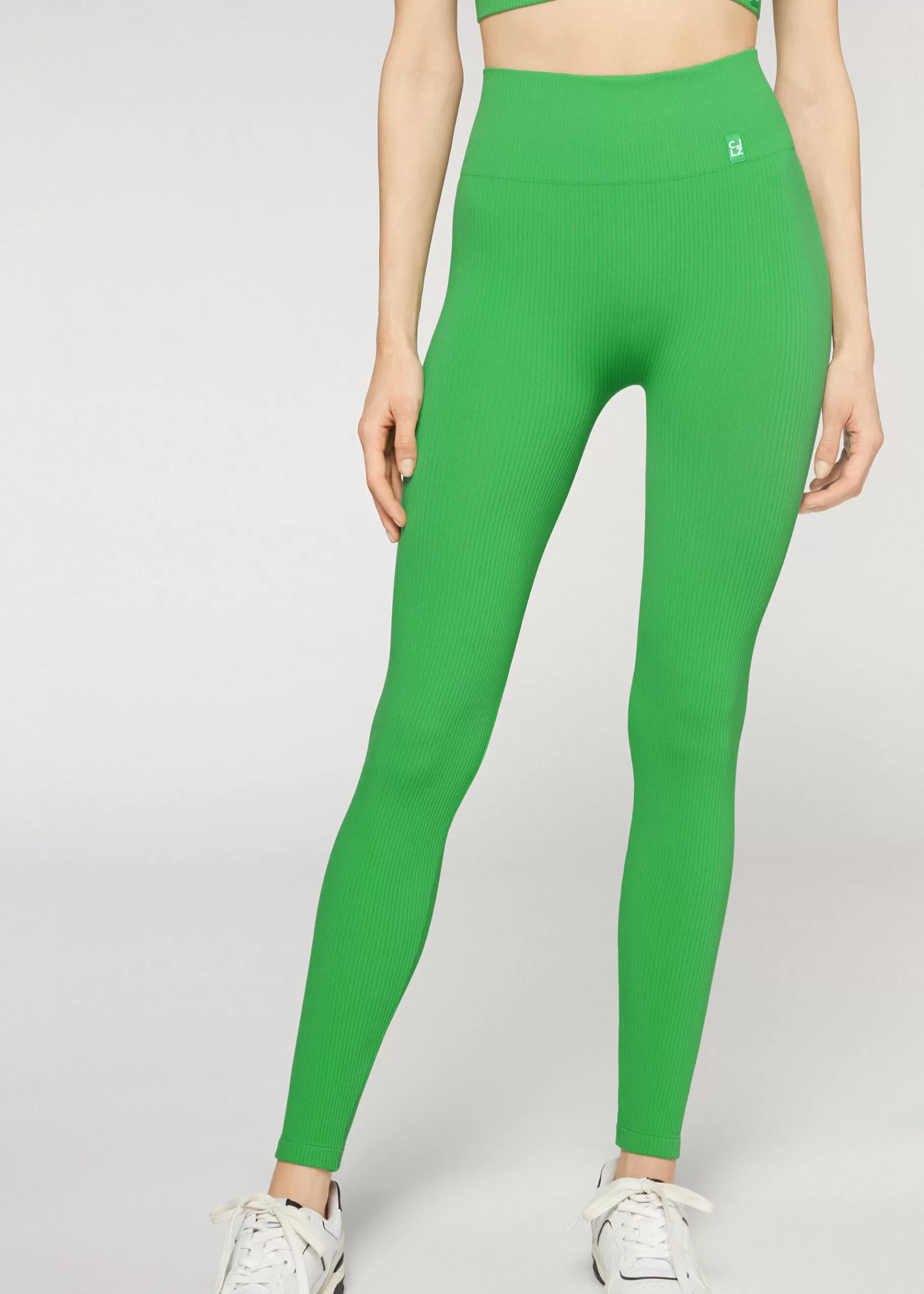 Outlet Seamless Fine Ribbed Sports Leggings Women Leggings