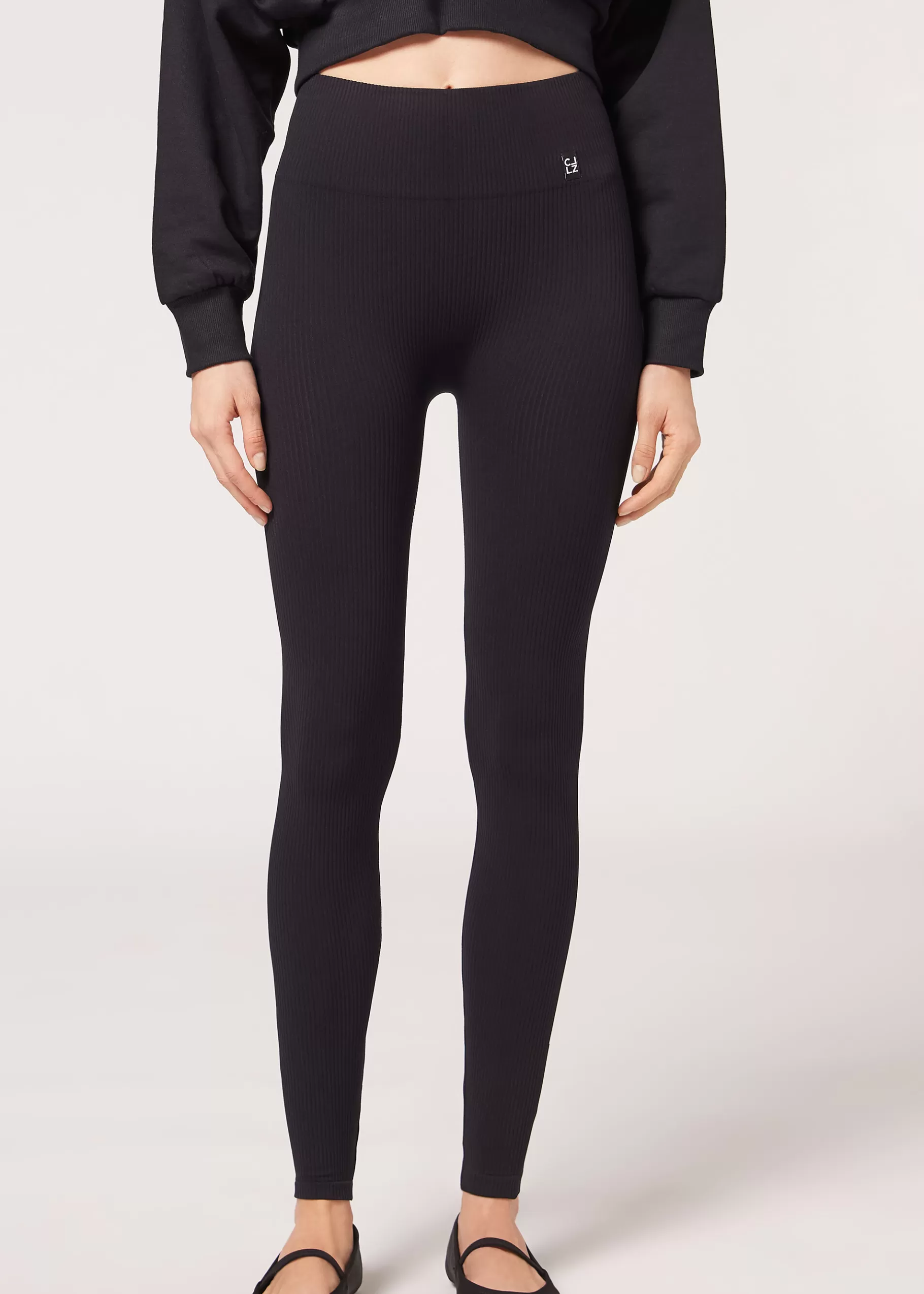 Discount Seamless Fine Ribbed Sports Leggings Women Leggings
