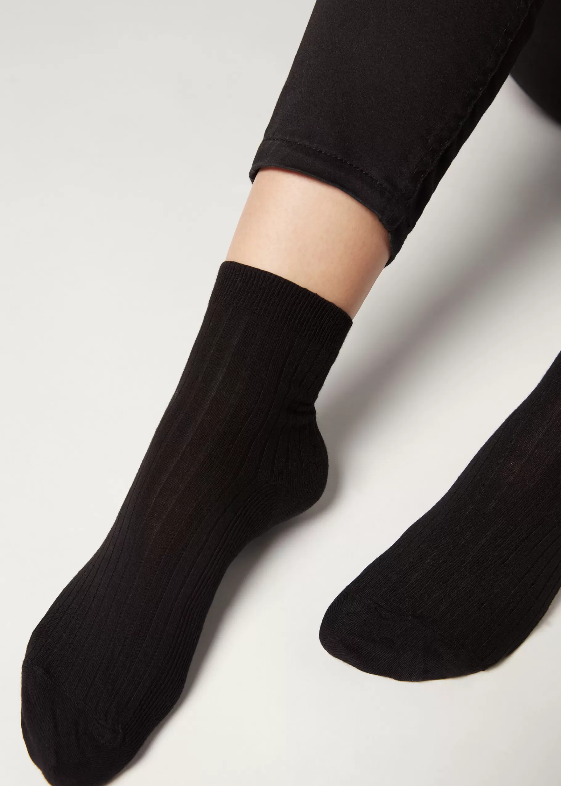 New Short Ribbed Socks With Cotton And Cashmere Women Short Socks