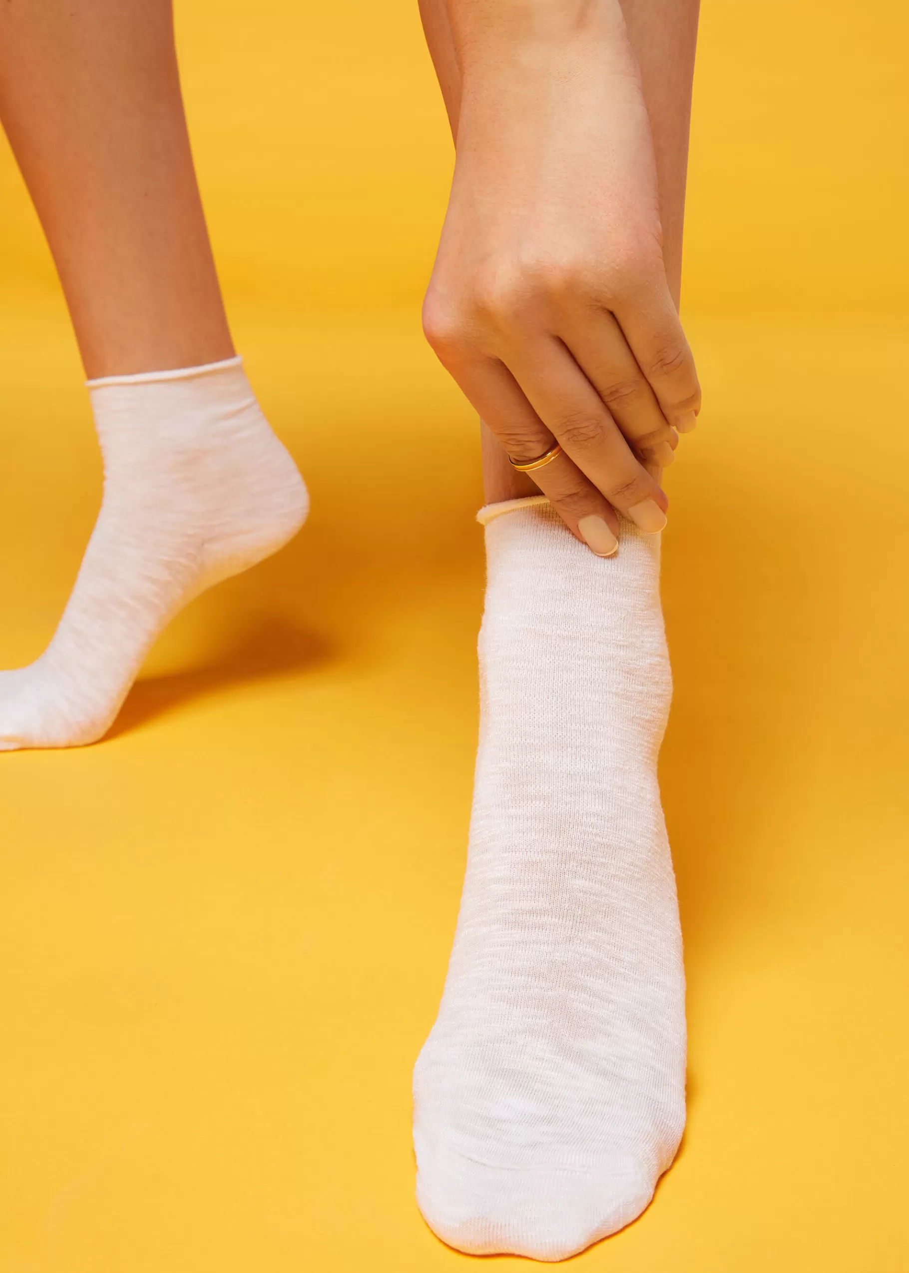 Shop Short Socks With Linen Women Short Socks