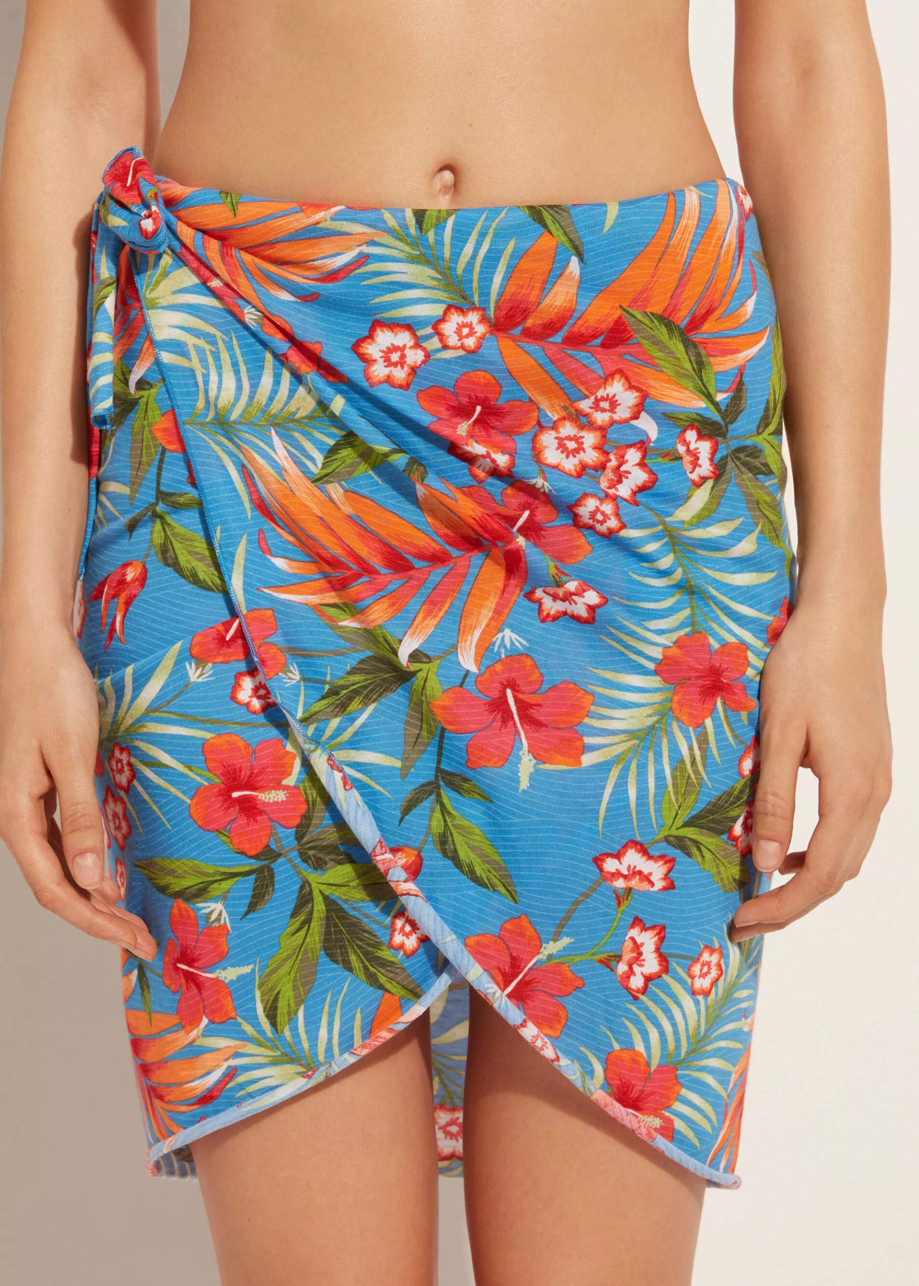 Sale Short Wraparound Sarong Women Beachwear