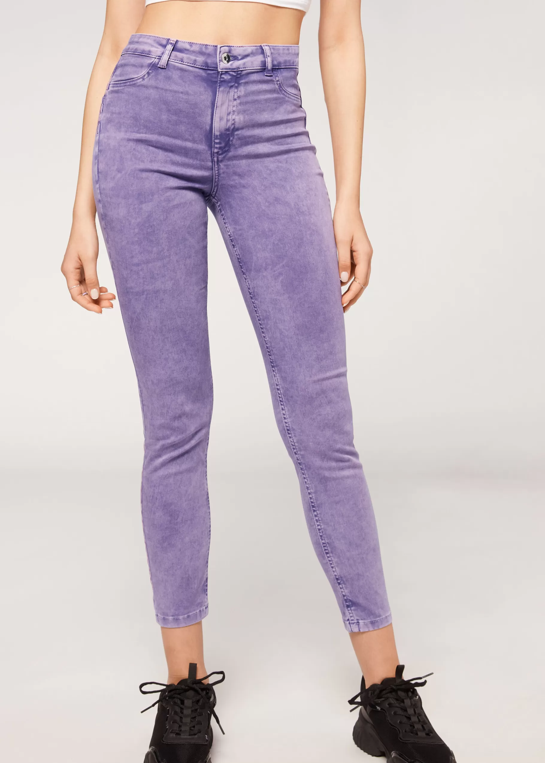 Shop Skinny Push Up Tie-Dye Jeans Women Jeans