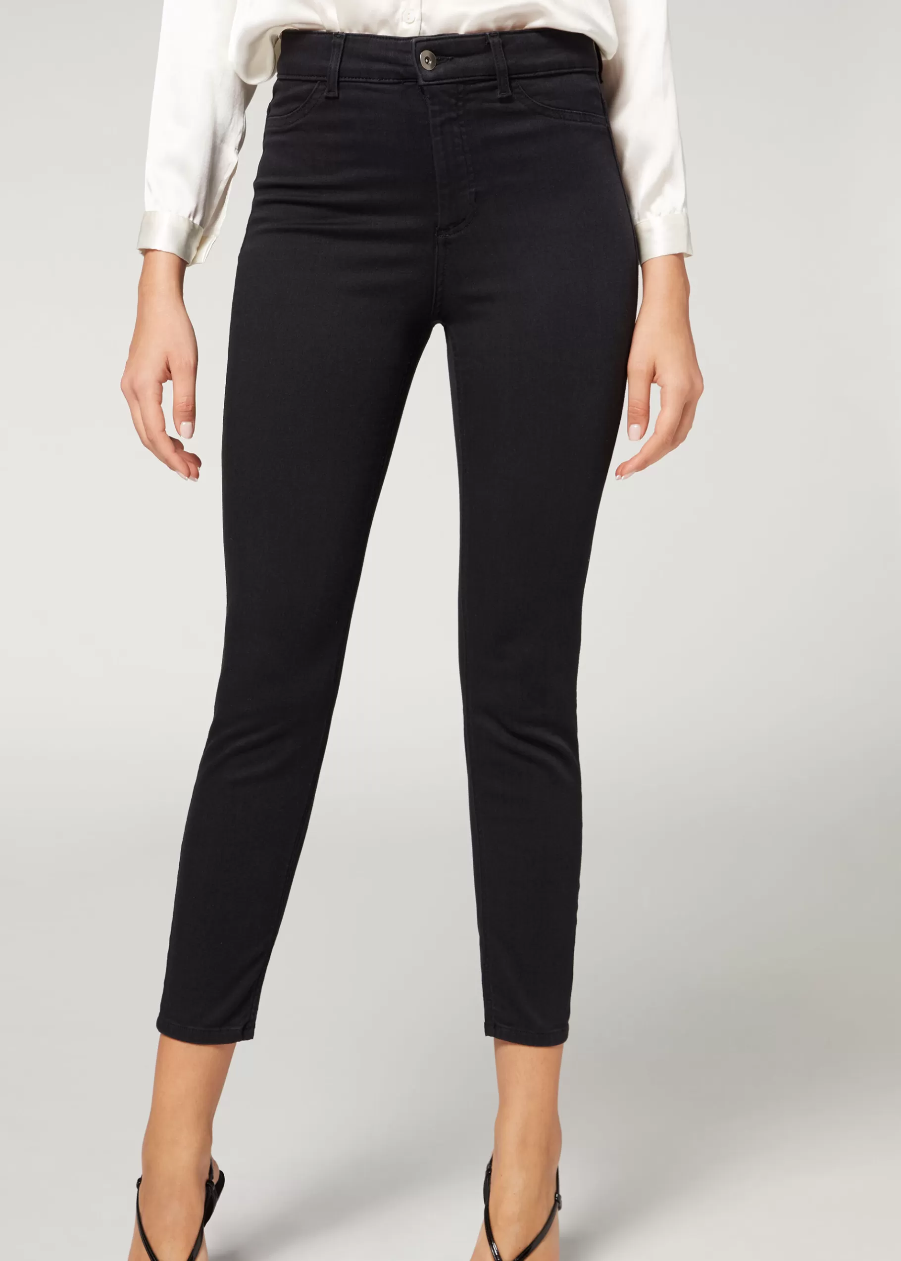 Online Soft-Touch Thermal Skinny Jeans Women Trousers