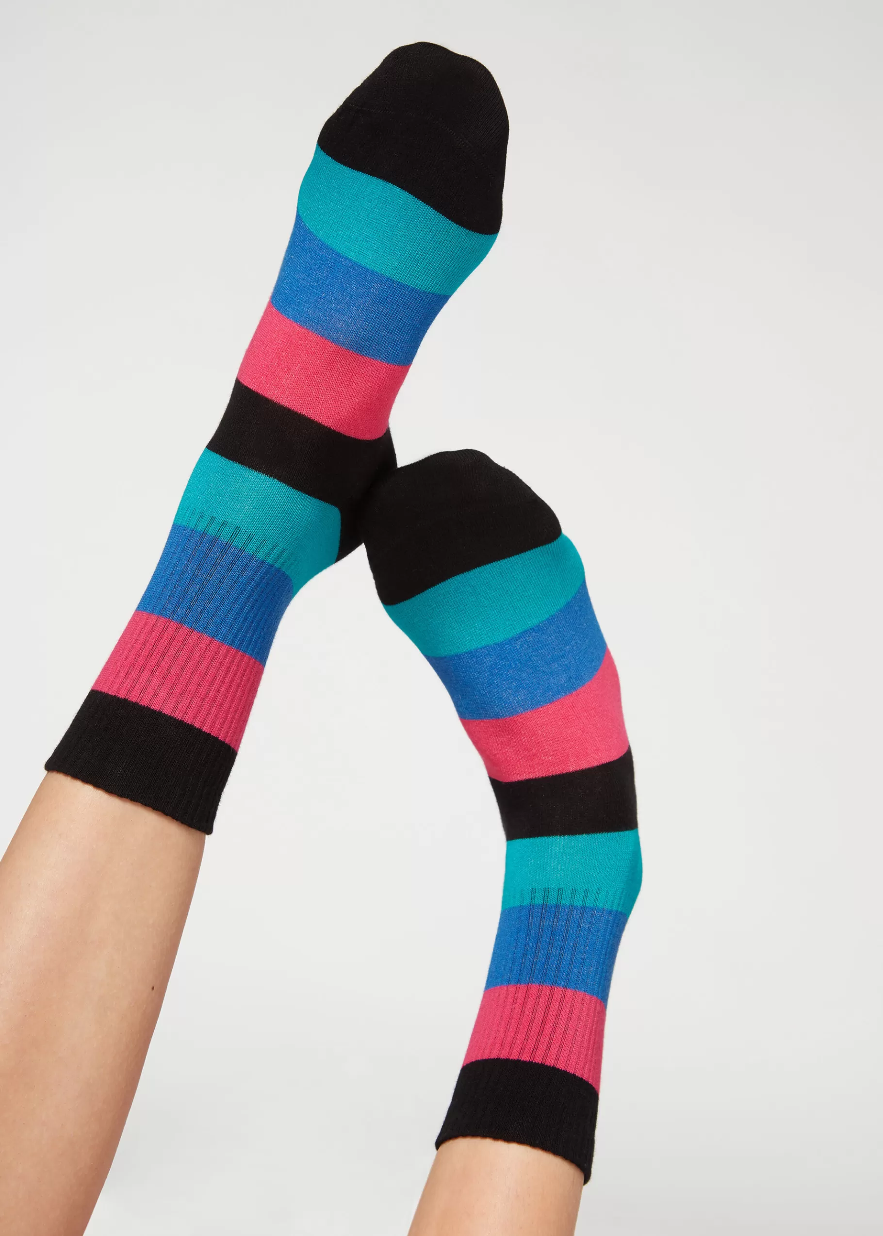 Shop Stripe Patterned Short Socks Women Short Socks