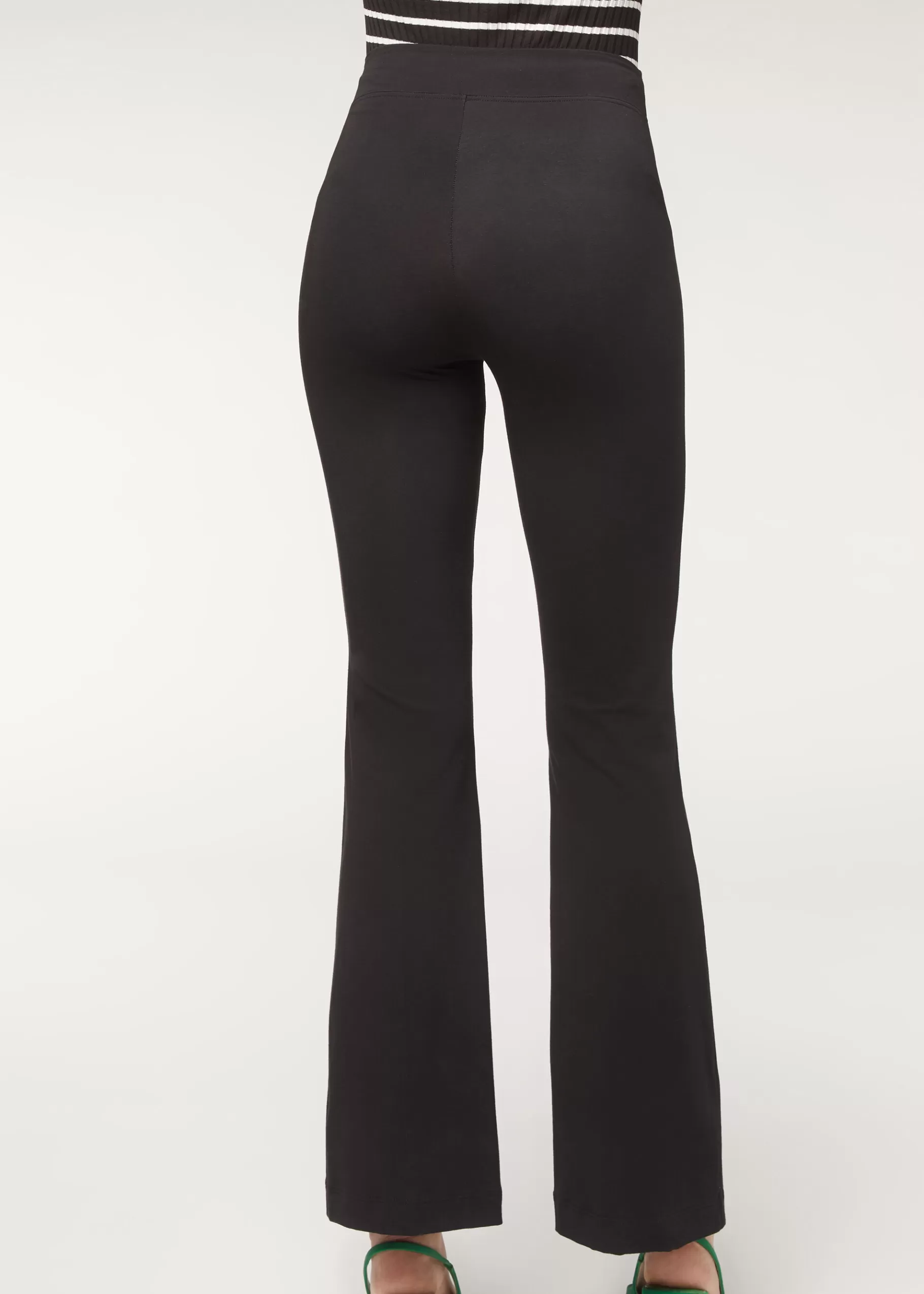 Discount Supima Ultra Light Cotton Flared Leggings Women Trousers