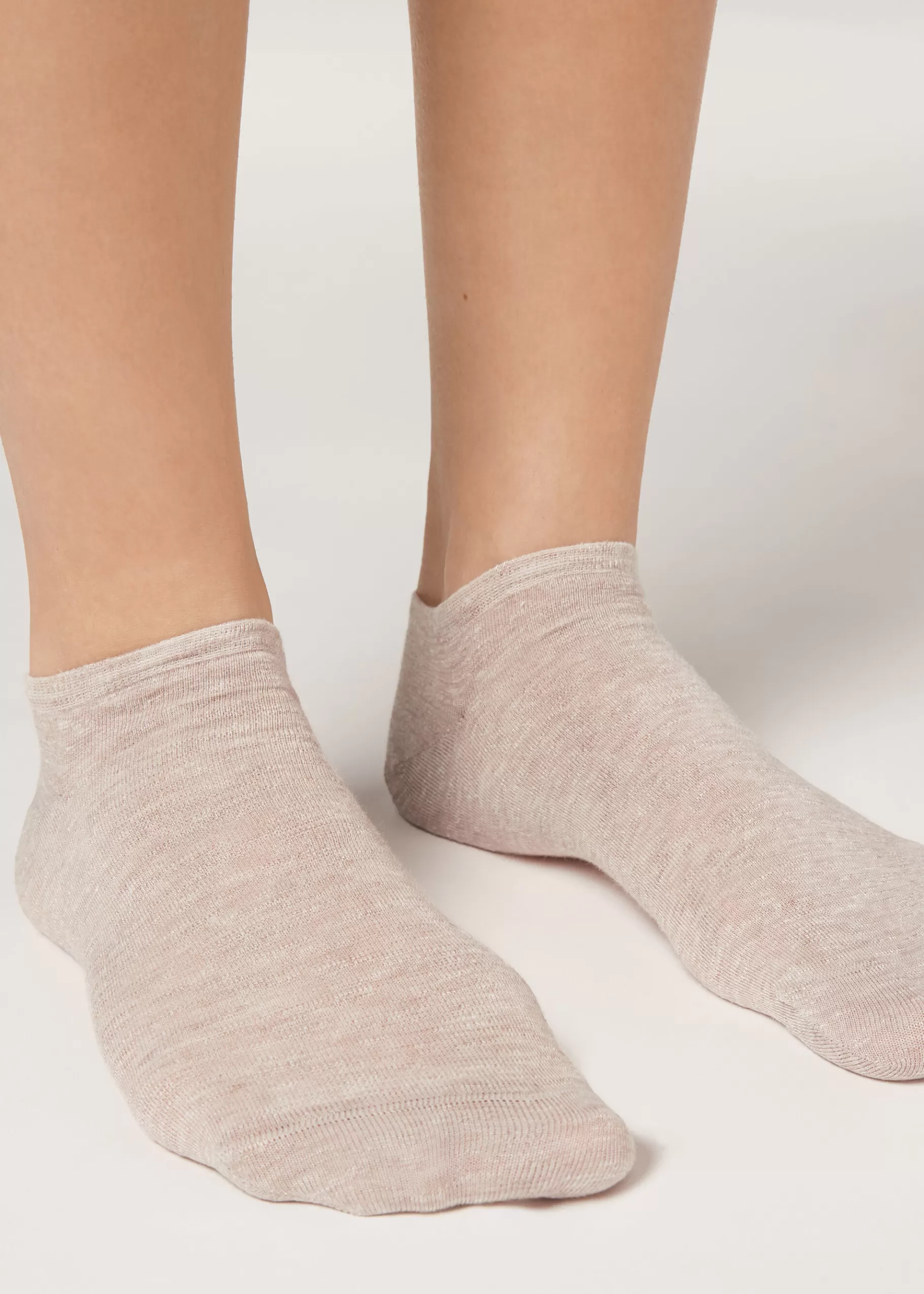 Store Unisex Linen And Viscose No-Show Socks Women No-Show