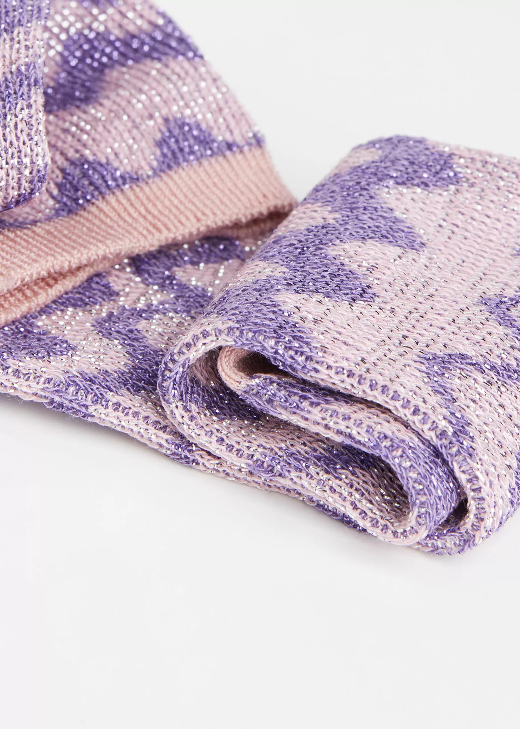 Store Wave Motif Short Socks With Glitter Women Short Socks