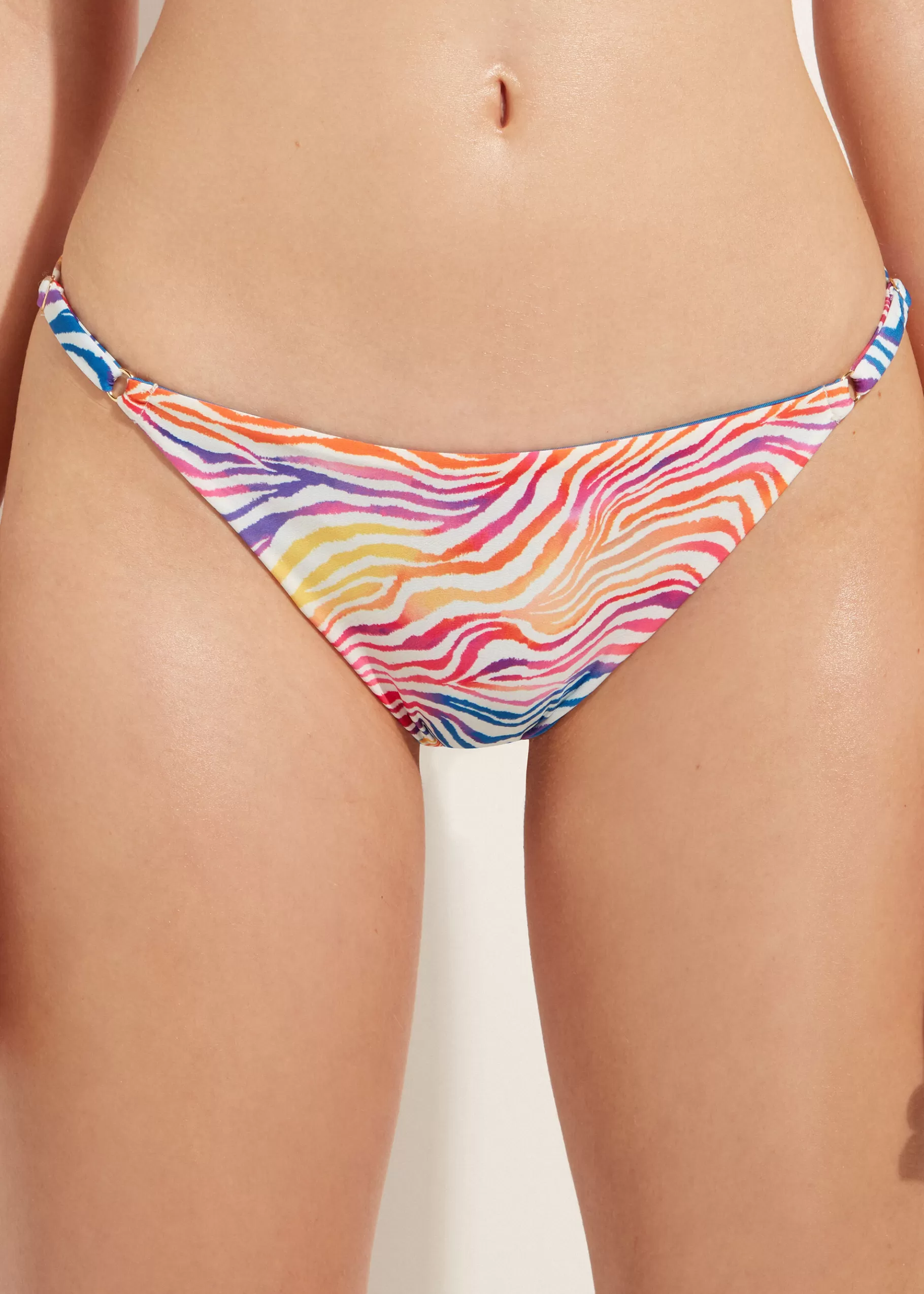 Discount Zebra Pattern Bikini Bottoms Malaga Women Bikini
