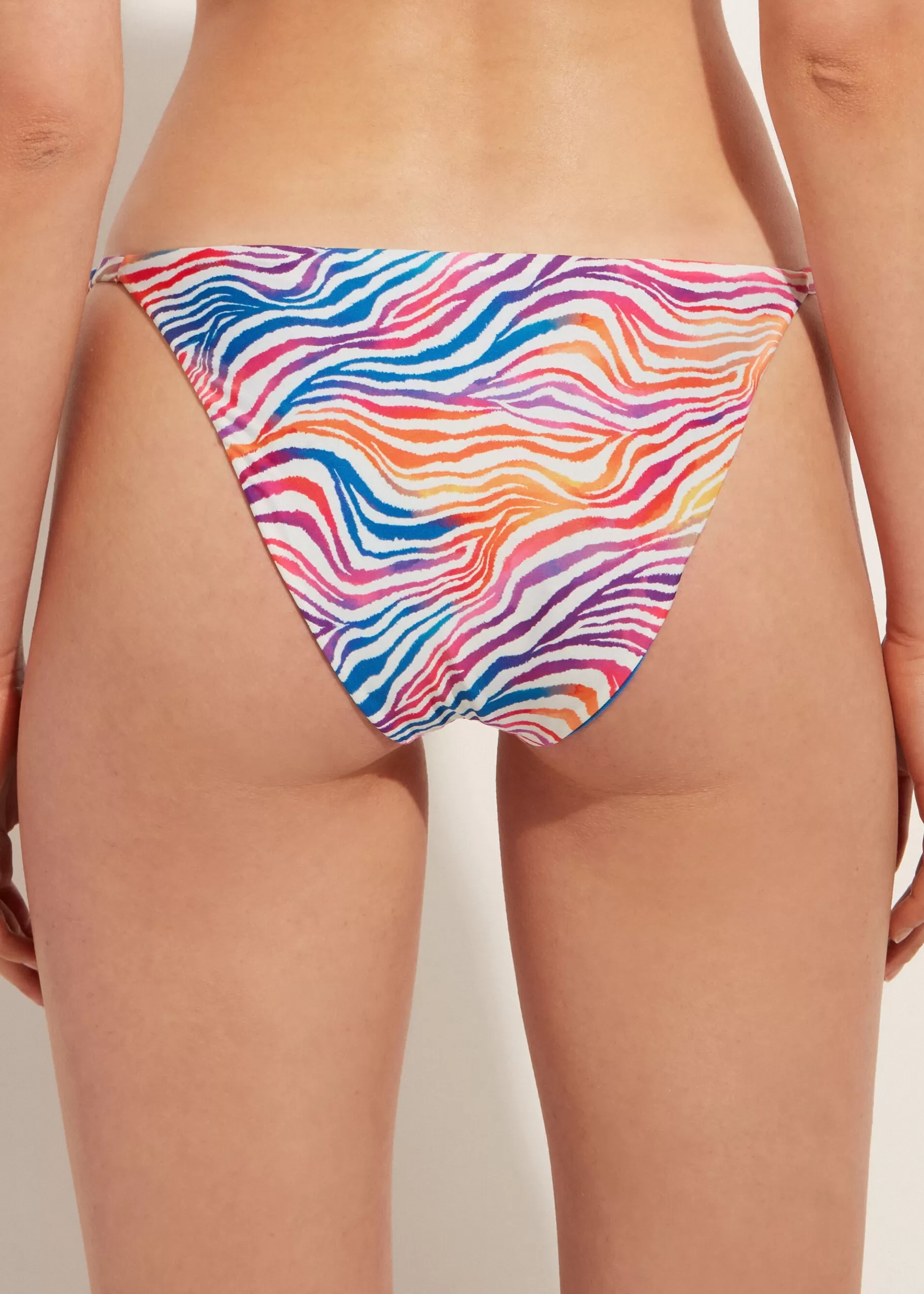 Discount Zebra Pattern Bikini Bottoms Malaga Women Bikini